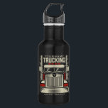 Garrafa Caminhão Personalizado 18 Caminhoneiro BIG RIG<br><div class="desc">Personalizado, 18 Rodas, Caminhoneiro Grande, Design da Companhia de Caminhão Semi de Caminhão - Personalize com seu Nome e Texto Personalizado!</div>