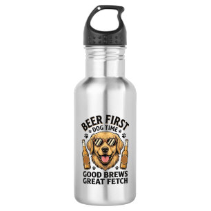 Garrafa Camisa Cerveja Golden Retriever Amante de Cachorro