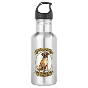 Garrafa Camisa de Amante de Cachorro Boxer com Gravação Vi
