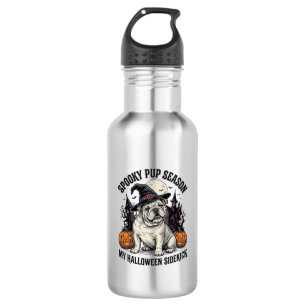 Garrafa Camisa de Bulldog de Halloween Cachorro de Bruxa F
