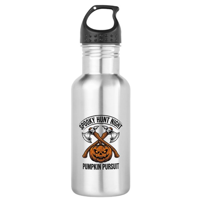 Garrafa Camisa de Caça de Halloween com Machados de Abóbor (Frente)