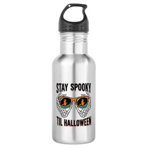 Garrafa Camisa de Halloween de Esqueleto com Óculos de Bru