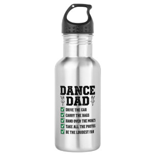 Garrafa Camisa de Lista de Verificação de Pai de Dança Vin