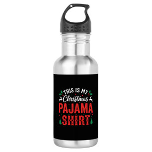 Garrafa Camisa de pijama de Natal Festa divertida