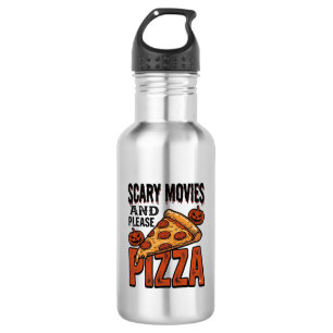 Garrafa Camisa de Pizza de Terror para Fãs de Noite de Fil