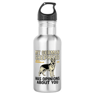 Garrafa Camisa do Pastor Alemão Engravacao Engraçada Vinta