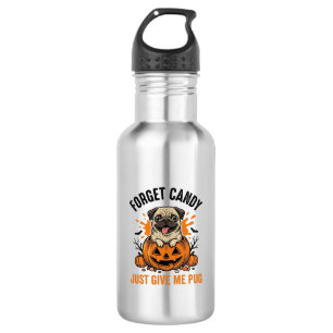 Garrafa Camisa engraçada de Pug de Halloween Esqueça o Des