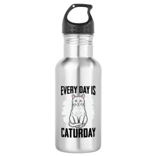 Garrafa Camisa engraçada do amante do gato Caturday Vintag