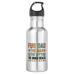 Garrafa Camisa Fur Dad The Snack Dealer Vintage Dog Lover_