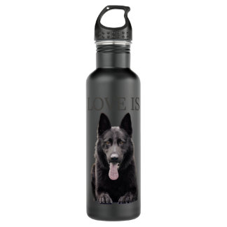 Garrafa Camisa German shepherd preta Shepard Cachorro Cach
