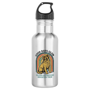 Garrafa Camisa Vintage de Golden Retriever com Gravação Re