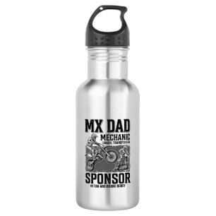Garrafa Camisa Vintage MX Dad Motocross Riding Buddy Desig