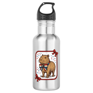 Garrafa Camisa Vintage Patriótica de Capivara com Gravata