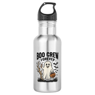 Garrafa Camiseta Boo Crew Forever Vintage Ghost Halloween 
