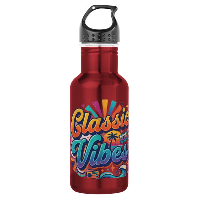 Garrafa Camiseta Clássicos Vibes Design (Frente)