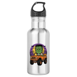 Garrafa Camiseta de Abóbora de Caminhão Monstro de Hallowe