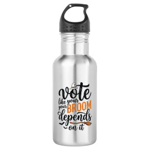 Garrafa Camiseta de Halloween Vote Como Se Sua Vassoura De