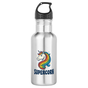 Garrafa Camiseta Desenho de Gravura Vintage Supercorn Unic