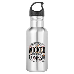 Garrafa Camiseta Vintage Something Wicked de Halloween Des