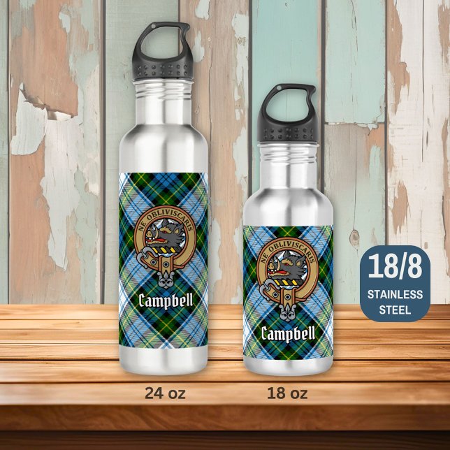 Garrafa Campbell Crest over Dress Tartan (Criador carregado)