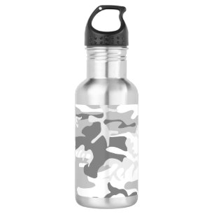 Garrafa Camuflagem Cinza Neve de Inverno, Militar, Exércit