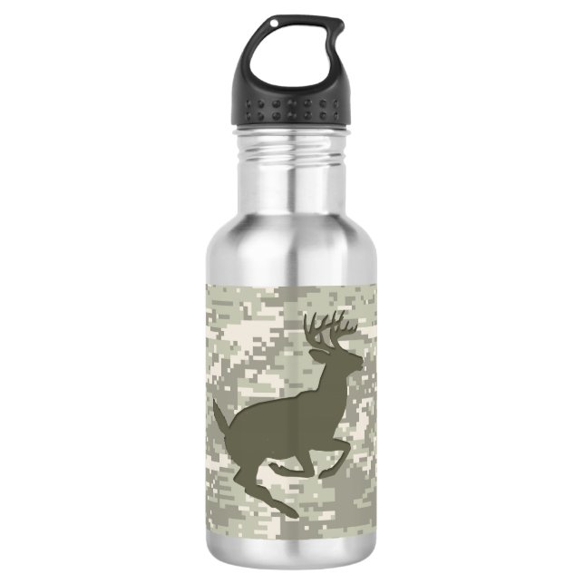 Garrafa Camuflagem digital de tempestade leve Deer Camo (Frente)