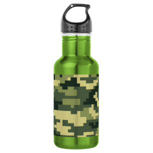 Garrafa Camuflagem Digital Woodland de 8 Bits / Camo