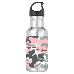 Garrafa Camuflagem rosa e Cinza, Militar, Exército
