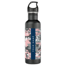 Camuflagem rosa e Cinza Seu nome Personaliza