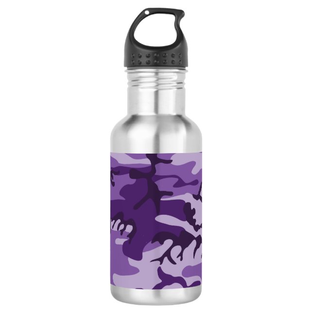 Garrafa Camuflagem Roxa, Militar, Exército (Frente)