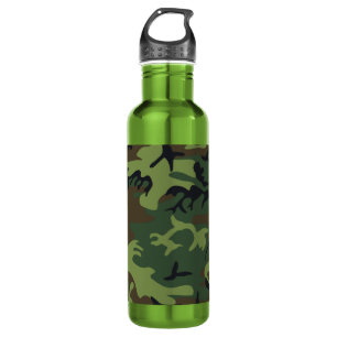 Garrafa Camuflagem Verde Militar