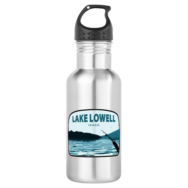 Garrafa Cana de Pesca do Lago Lowell Idaho (Frente)