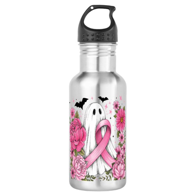 Garrafa Cancer de Mama Halloween Ghost Boho (Frente)