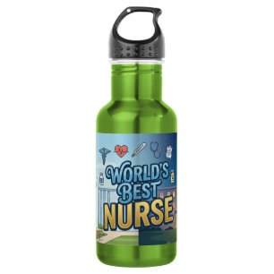Garrafa Caneca de Viagem da Melhor Enfermeira do Mundo 