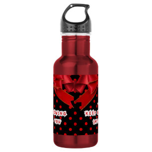 Garrafa Caneca Motivacional Personalizada de Pontos Vermel