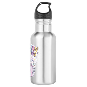 Garrafa Caneca Unicórnio Manhã Desenho Gráfico Zazzle Des