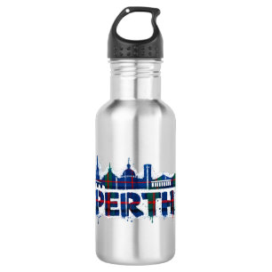 Garrafa Caneca Xadrez Perth Escócia Escocesa 