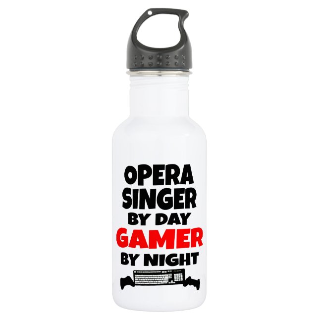 Garrafa Cantor de Ópera por Jogador do Dia da Noite (Frente)