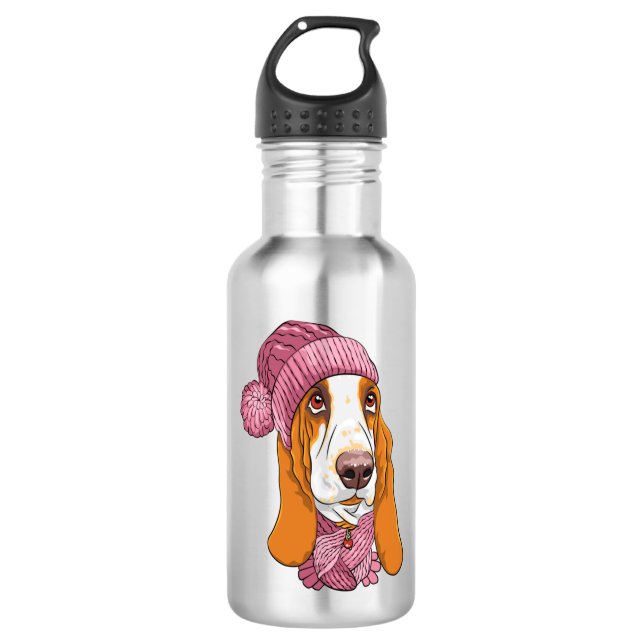 Garrafa cão Basset Hound Raça de malha (Frente)