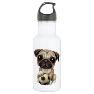 Garrafa Cão de filhote de cachorro bonito do Pug com a