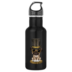 Garrafa Cão de filhote de cachorro bonito do Pug de