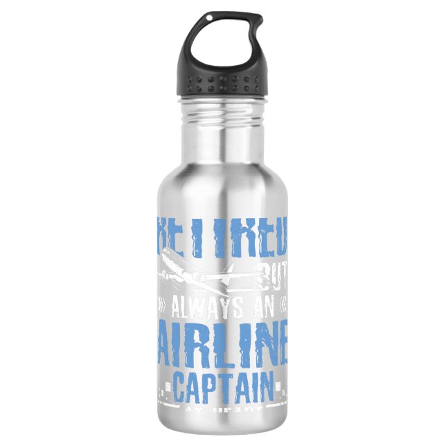 Garrafa Capitão de linha aposentado (Frente)