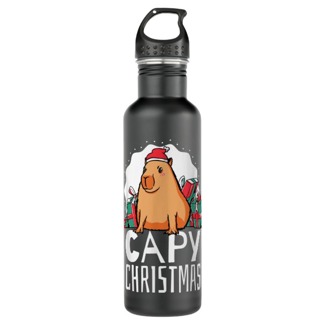 Garrafa Capy Christmas Capybara  (Frente)