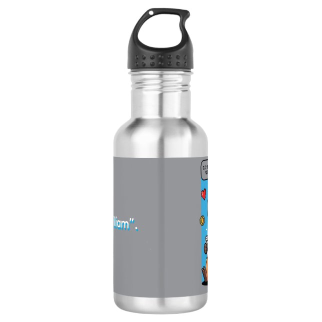 Garrafa Capybara Old School Gamer Water Bottle (Frente)