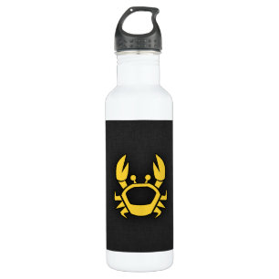 Garrafa Caranguejo âmbar amarelo