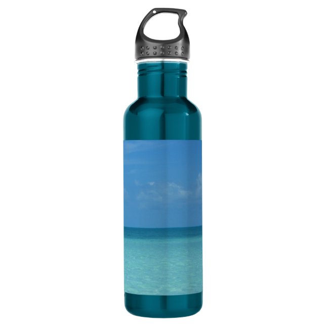 Garrafa Caribe Horizonte Turquesa Tropical Azul (Frente)