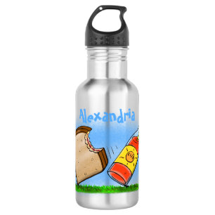 Garrafa Caricatura de formigas engraçadas