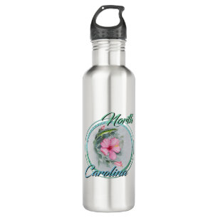 Garrafa Carolina Anole & Hibiscus