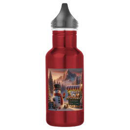 Garrafa Carrinho de Chocolate Quente de Snowman na Wonderl