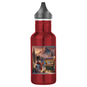 Garrafa Carrinho de Chocolate Quente de Snowman na Wonderl